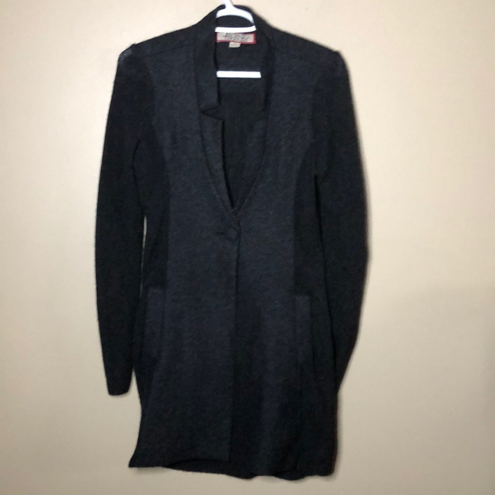 Beyond threads alpaca and wool blend blazer jacket